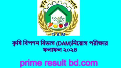 কৃষি-বিপণন-বিভাগ-DAMনিয়োগ-পরীক্ষার-ফলাফল-২০২৪