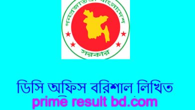 ডিসি অফিস বরিশাল লিখিত পরীক্ষার রেজাল্ট ২০২৪