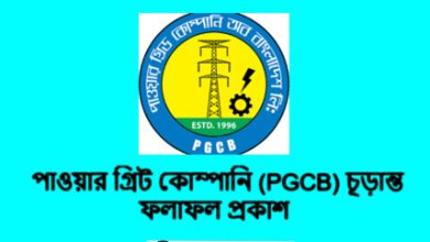 পাওয়ার গ্রিট কোম্পানি (PGCB) চূড়ান্ত ফলাফল প্রকাশ