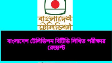 বাংলাদেশ টেলিভিশন বিটিভি লিখিত পরীক্ষার রেজাল্ট ২০২৩