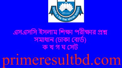 এসএসসি ইসলাম শিক্ষা পরীক্ষার প্রশ্ন সমাধান ২০২৪ (ঢাকা বোর্ড)