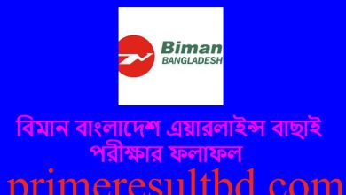 বিমান বাংলাদেশ এয়ারলাইন্স বাছাই পরীক্ষার ফলাফল ২০২৪